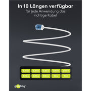 Goobay - Patchkabel Kupfer Patchkabel U/UTP Cat6 74287 Ultraflexibel,slim,w