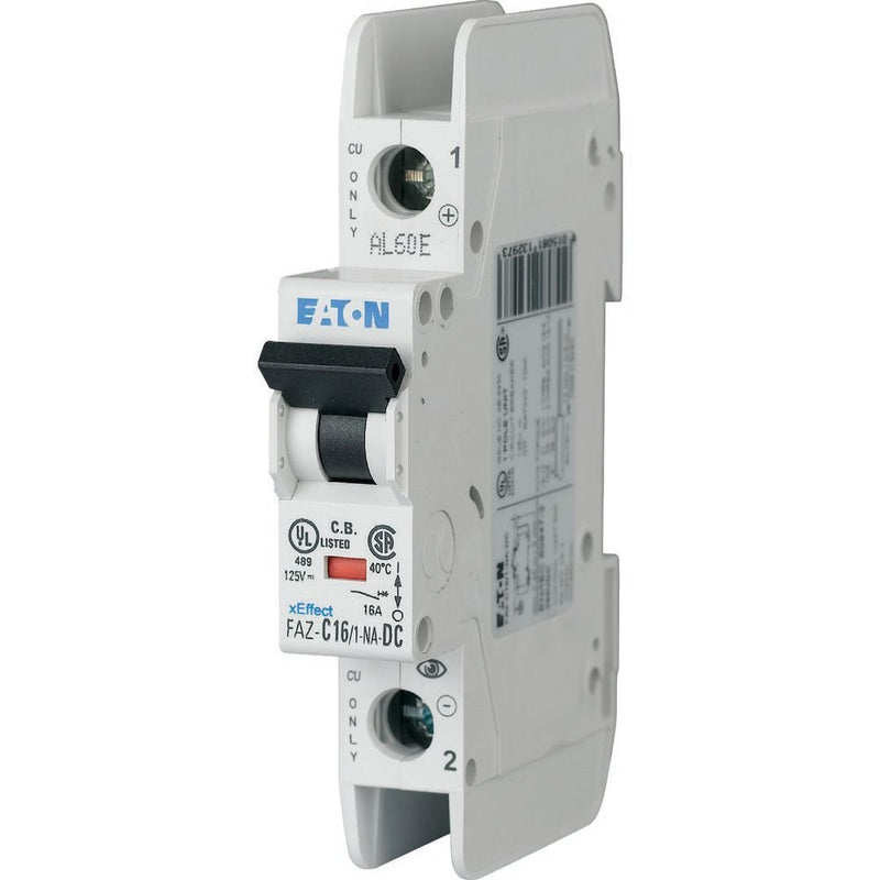Eaton - Leitungsschutzschalter 1p. FAZ-C16/1-NA-DC 16A Charakt.: C, DC − 2 Stück