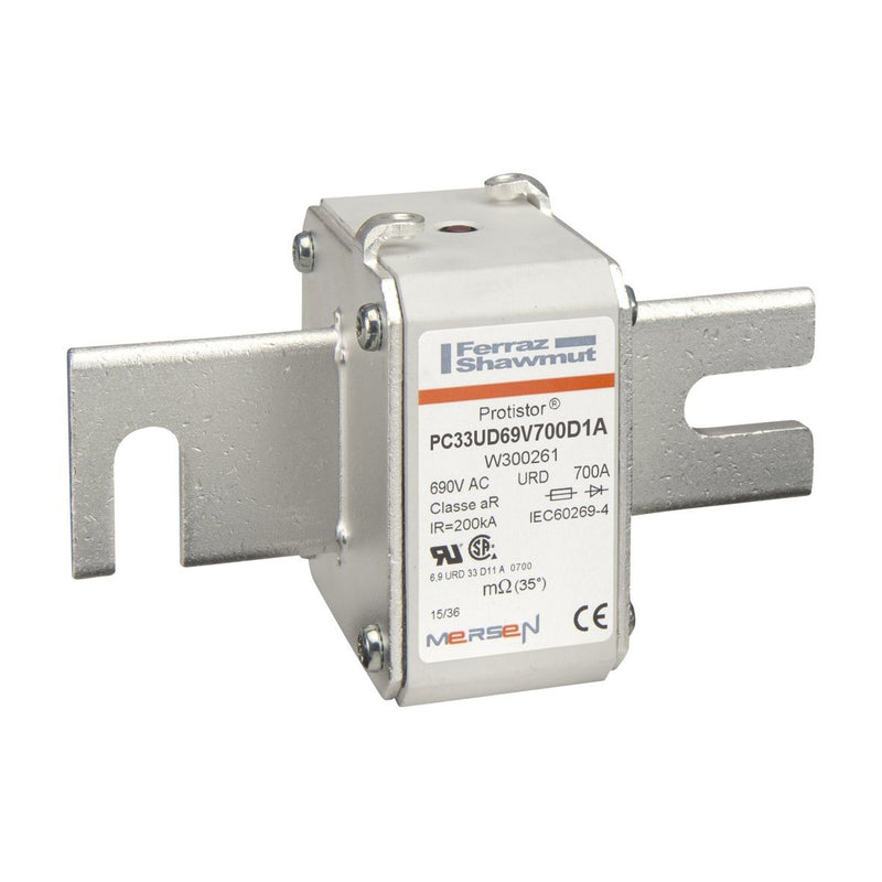 Mersen - HRC-Sicherung Sicherungseinsatz aR PC33UD69V700D1A Gr.33 AC690V 700A − 3 Stück