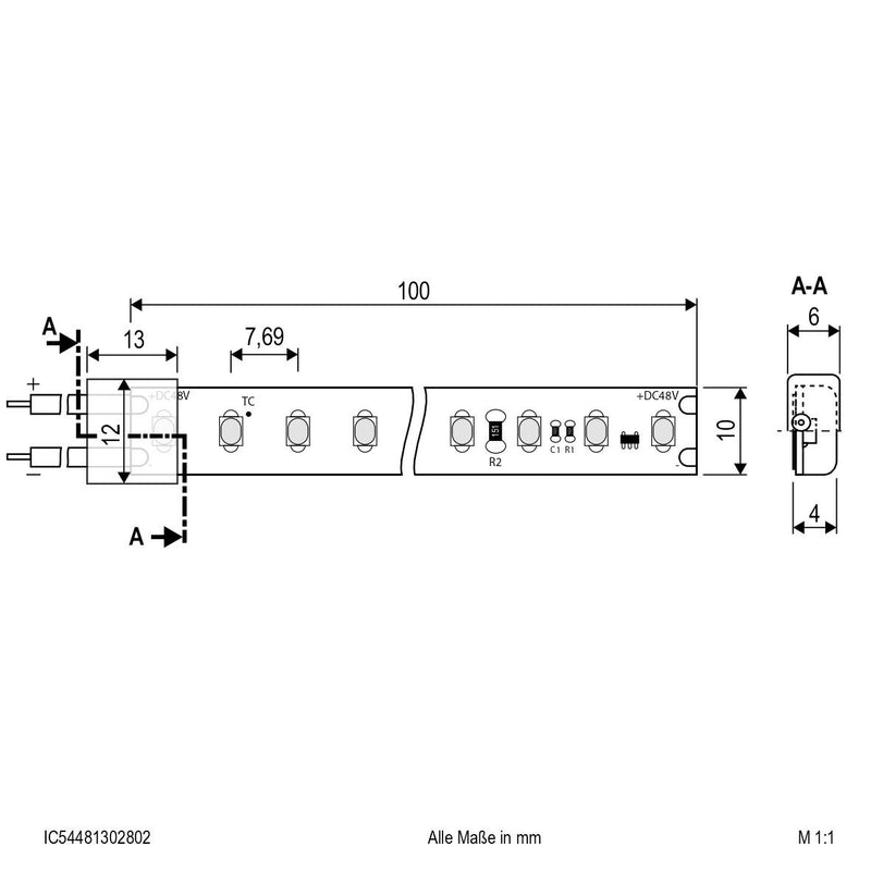 EVN Lichttechnik - Lichtschlauch/-band LED-Stripe IP54 5m IC54481302802 3000K