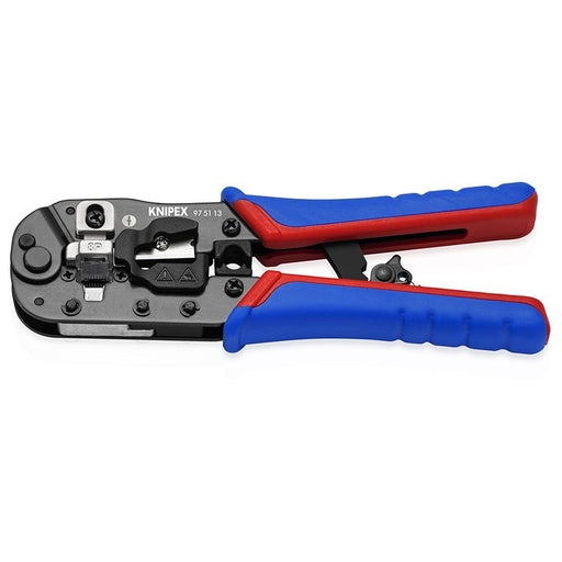 Knipex - Presswerkzeug Kabelschuhe/Verbinder, Aderendhülsen, Schirmanschluss Crimpzange 97 51 13