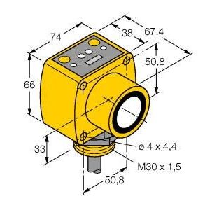 Turck - Ultraschall Taster Ultraschallsensor QT50UVR3F − 1 Stück