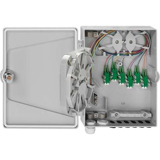 Rutenbeck - LWL-Abzweigdose APL-Hausanschlussbox APL 6xLC-D OS2 APC AP, abschließbar