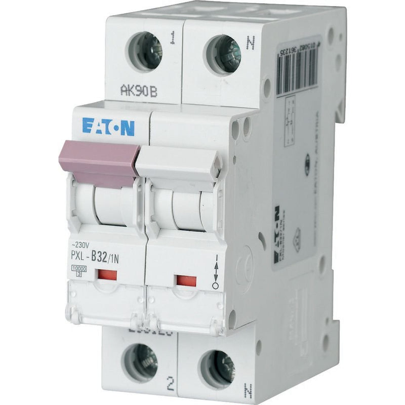 Eaton - Leitungsschutzschalter LS-Schalter m.Beschrift. PXL-C32/1N C 32A, 1p+N