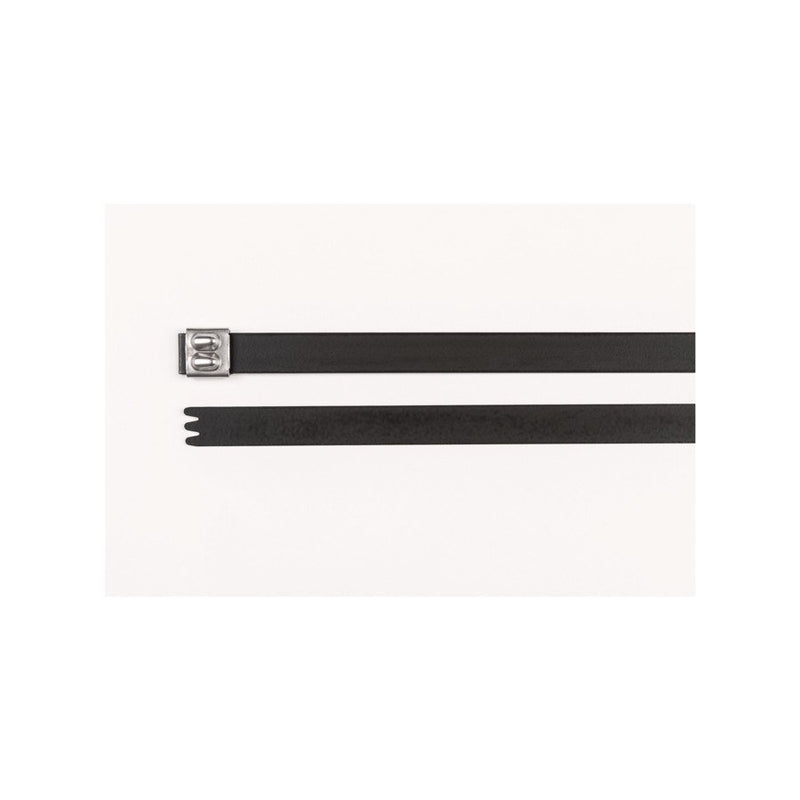 HellermannTyton - Kabelbinder Edelstahlkabelbinder 111-01508(25) 1245x 12,3 mm schw. − 25 Stück