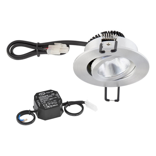 EVN Lichttechnik - Downlight/Strahler/Flutlicht LED-Deckeneinbauleuchte PC20N91440 alu 4000K 230V IP20