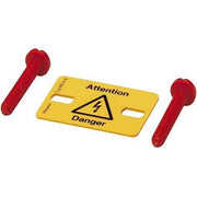 Phoenix Contact - Warn-/Hinweisschild Warnschild WS 4-12 − 10 Stück