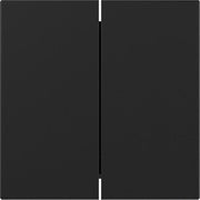 Gira - Abdeckung/Bedienelement für Installationsschalterprogramme Wippe 2f gerade 3495005 Schwarz m