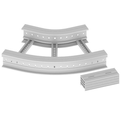 Unex - Bogen für Kabelleiter Flachbogen 45 Grad 67536-44 135x500 R300