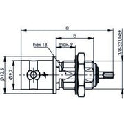 Telegärtner - Koax-Steckverbinder BNC Einbaubuchse 100023400 UG-1094B/U 50 Ohm