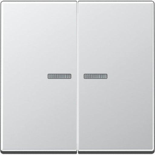 Jung - Abdeckung/Bedienelement für Installationsschalterprogramme Wippe alu A 595 KO5 AL für Serien-Wipp-Sch