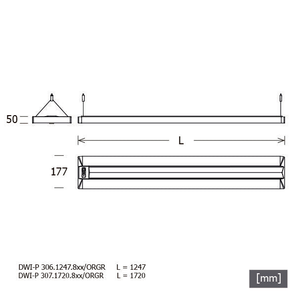LTS Licht&Leuchten - Pendelleuchte LED-Pendelleuchte DWIP306.1247.830O.ws 830, ws