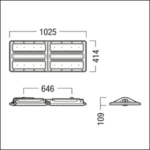 Zumtobel Group - Hallen - Reflektorleuchte LED - Hallenleuchte CR2PL L50k #42187211 840