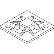 HellermannTyton - Befestigungssockel und -element für Kabelbinder Montagesockel QM30A-PA66-BK-C1 30x30mm schwarz − 100 Stück