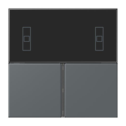 Jung - Abdeckung/Bedienelement für Installationsschalterprogramme Tastensatz 3fach LC 4093 TSA 202 gris fonce 31