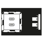 Jung - Multifunktions-Anschlussdose Multimediadose 2 x HDMI MA A 1133 ANM anthrazit matt