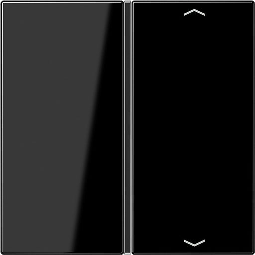 Jung - Abdeckung/Bedienelement für Installationsschalterprogramme Taste 1-fach sw LS 401 TSAP SW Symbol Auf/Ab − 1 Stück