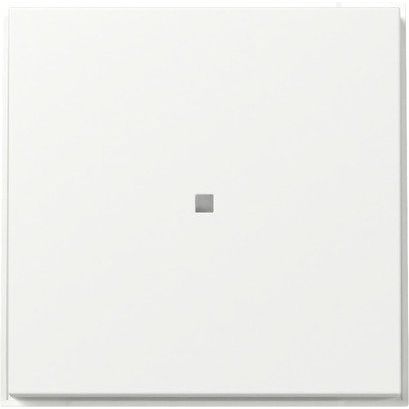 Gira - Abdeckung/Bedienelement für Installationsschalterprogramme Wippe gerade Kontrollf. 349066 Reinweiß