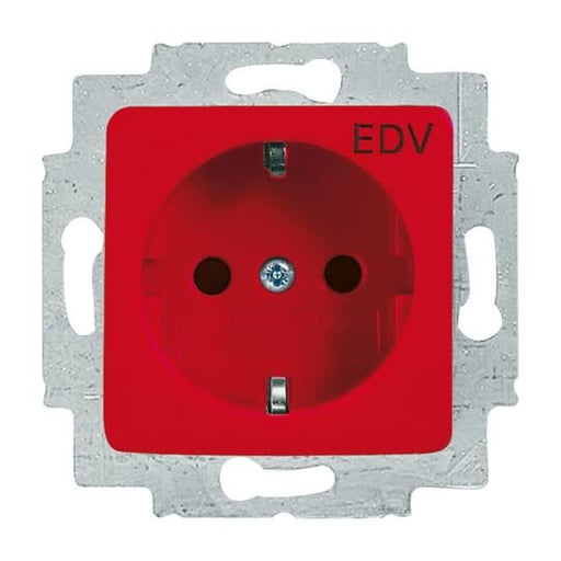 Busch-Jaeger - Steckdose SCHUKO Steckdosen-Einsatz 20 EUCQ/DV-217-101 rot RAL3020