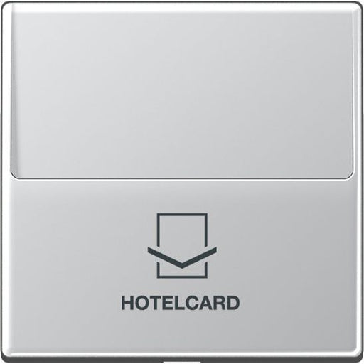Jung - Abdeckung/Bedienelement für Installationsschalterprogramme Hotelcard-Schalter alu A 590 CARD AL ohne Taster-Einsatz