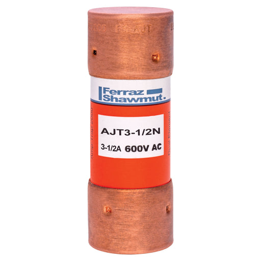 Mersen - Zylindrische Sicherung Sicherungseinsatz AJT3-1/2N 21x57 AC600V 3,5A/T − 10 Stück