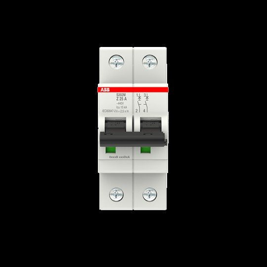 ABB Stotz S&J - Leitungsschutzschalter Sicherungsautomat S202M-Z25 10 kA, 25 A, 2P