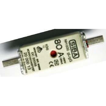 Siba - Messersicherung NH-Sicherungseinsatz 2000013.6 6A NH000,gg/gl,500V − 10 Stück