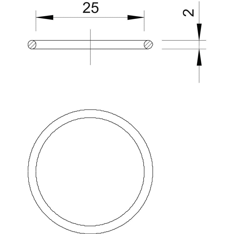 OBO Bettermann - Dichtring, flach O-Dichtring f.Anschl.gew. 171 PG21 − 100 Stück