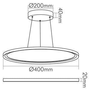 Nobile - Pendelleuchte LED Pendel-Panel 1574011012