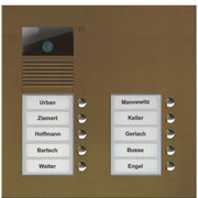 TCS Tür Control - Türstation für Türkommunikation Video color Außenstation V AVU15100-0012 PUK 10 Tasten 2-spal