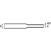 HellermannTyton - Schrumpfschlauch Warmschrumpfschlauch TF21-9,5/4,8-YE 2:1 (9,5/4,8 mm), ge − 50 Meter