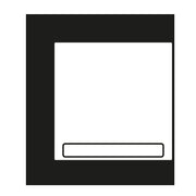 Jung - Abdeckung/Bedienelement für Installationsschalterprogramme Wippe mit Schriftfeld A 590 BF NA SW 1fach, schwarz