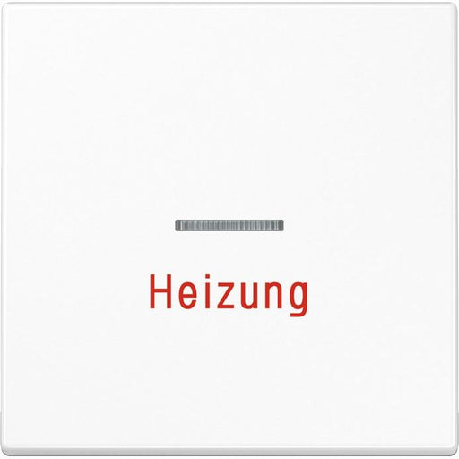 Jung - Abdeckung/Bedienelement für Installationsschalterprogramme Wippe Aufs.Heizung/Notsch. LS 990 H WW für Kontrollschalter