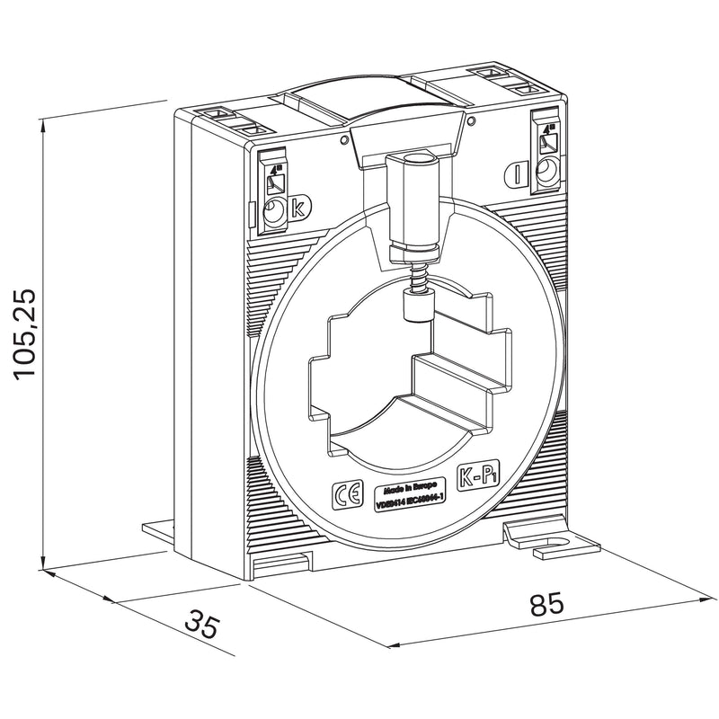 WAGO - Stromwandler PI-CT 855-501/400-1001