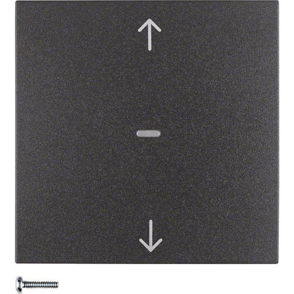 Berker - Bussystem-Tastwippe KNX-Funk Jalousie-Taste 85245285 anthrazit matt