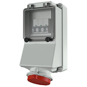 Mennekes - CEE-Steckdose abschaltbar, abgesichert (IEC 60309) Wanddose 5014 32A,4p,6h,400V,IP44
