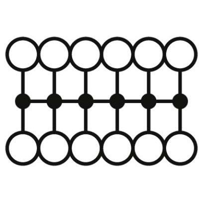 Phoenix Contact - Durchgangs-Reihenklemme Verteilerblock PTFIX 12X2,5-NS35 GN − 8 Stück