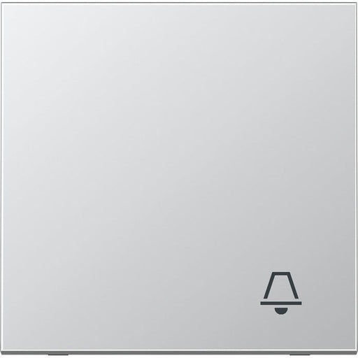 Jung - Abdeckung/Bedienelement für Installationsschalterprogramme Wippe Symbol KLINGEL alu AL 2990 K für Taster