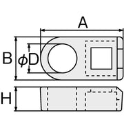 HellermannTyton - Befestigungssockel und -element für Kabelbinder Befestigungsösen CL8-N66-NA − 100 Stück