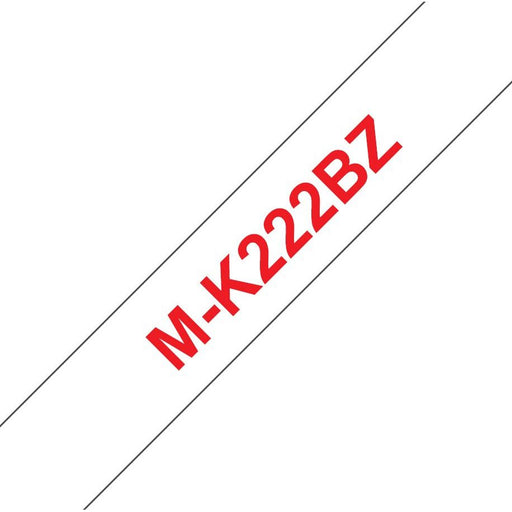 Brother - Verbrauchsmaterial für Telefax/Drucker/MFC Schriftbandkassette M-K222 9mm, 8m, ws, rt − 20 Stück