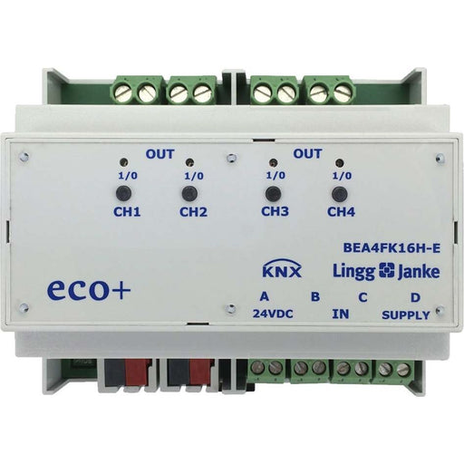 Lingg&Janke - Bussystem-Kombi I/O Gerät Binär-Ein/-Ausgang eco+ BEA4FK16H-E 4-fach 16A C-Last