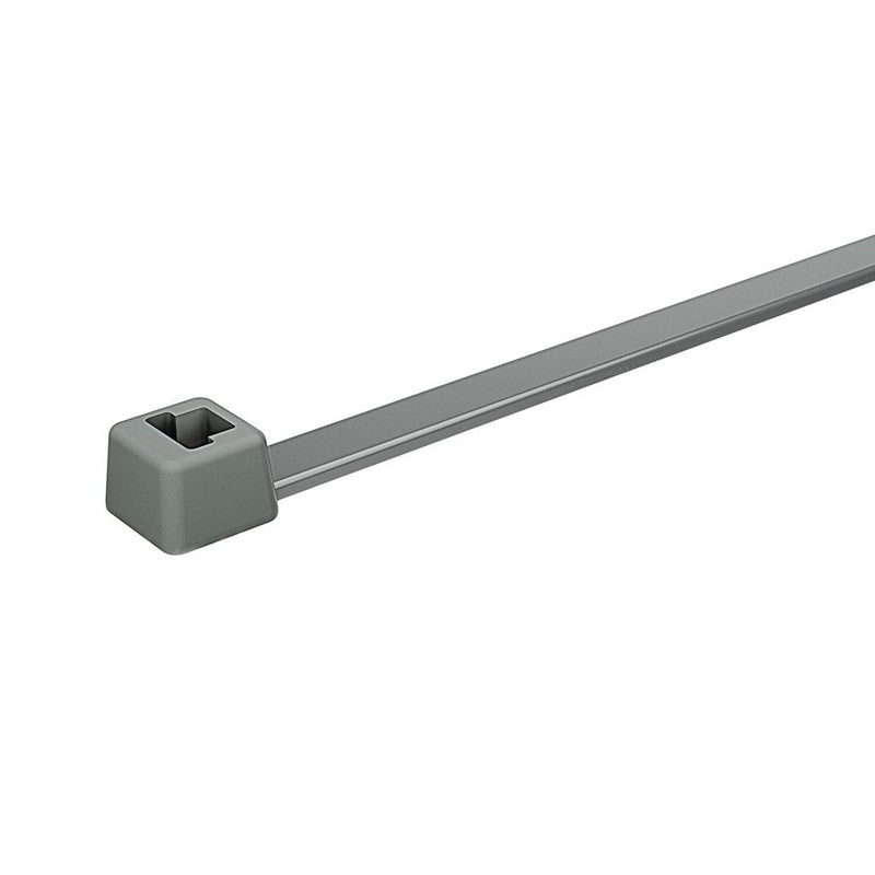 HellermannTyton - Kabelbinder T50R PA46 GY 100 200x4,6mm − 100 Stück