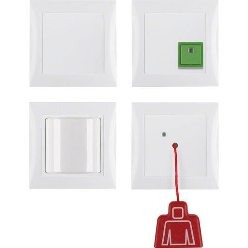 Berker - Behindertenelement für Installationsschalterprogramme Notruf-Set kompl. pws/gl 52008989 S.1/B.3/B.7 Glas