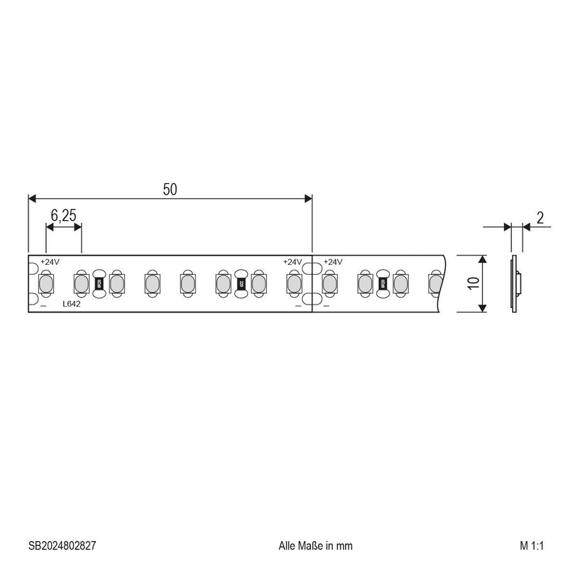 EVN Lichttechnik - Lichtschlauch/-band LED-Strip SB2024802827 5m 2700K 160LEDm,