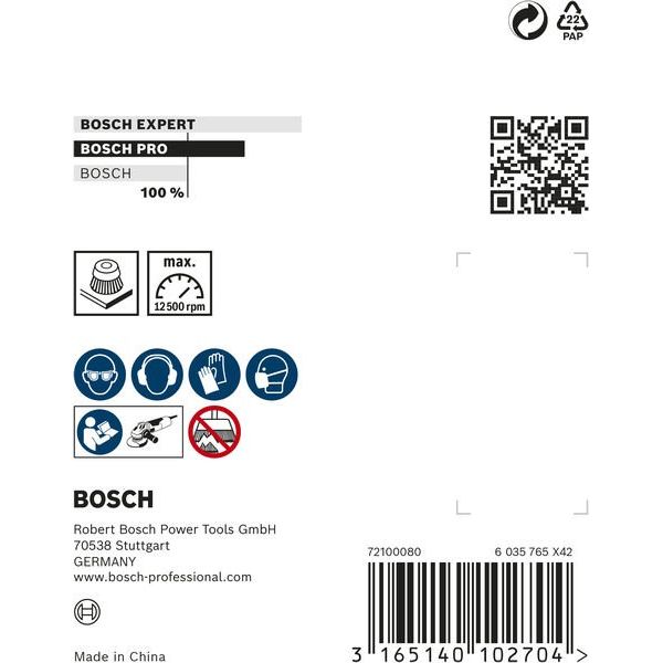 Bosch - Rotierende Drahtbürste PRO Multi Material clean 2608622062 Topfbürste 75 x 0,3