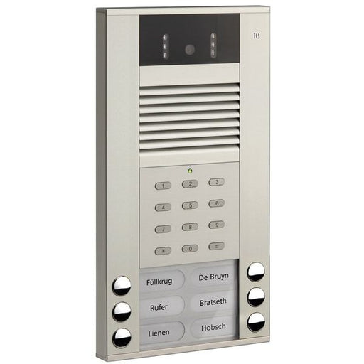 TCS Tür Control - Türstation für Türkommunikation Video color Außenstation AVE54063-0010 6Tast 1reih.AP si − 1 Stück