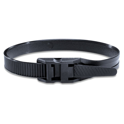 HellermannTyton - Kabelbinder 112-00025(100) 123x9 mm, schwarz − 100 Stück