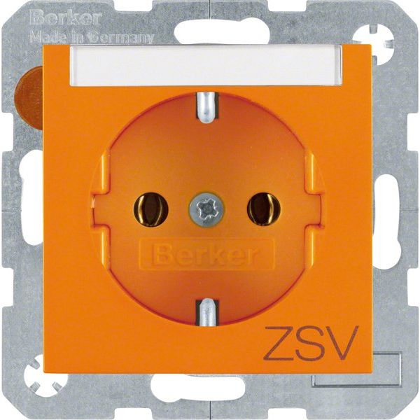 Berker - Steckdose SCHUKO-Steckdose 47508914 m.Beschriftungsfeld