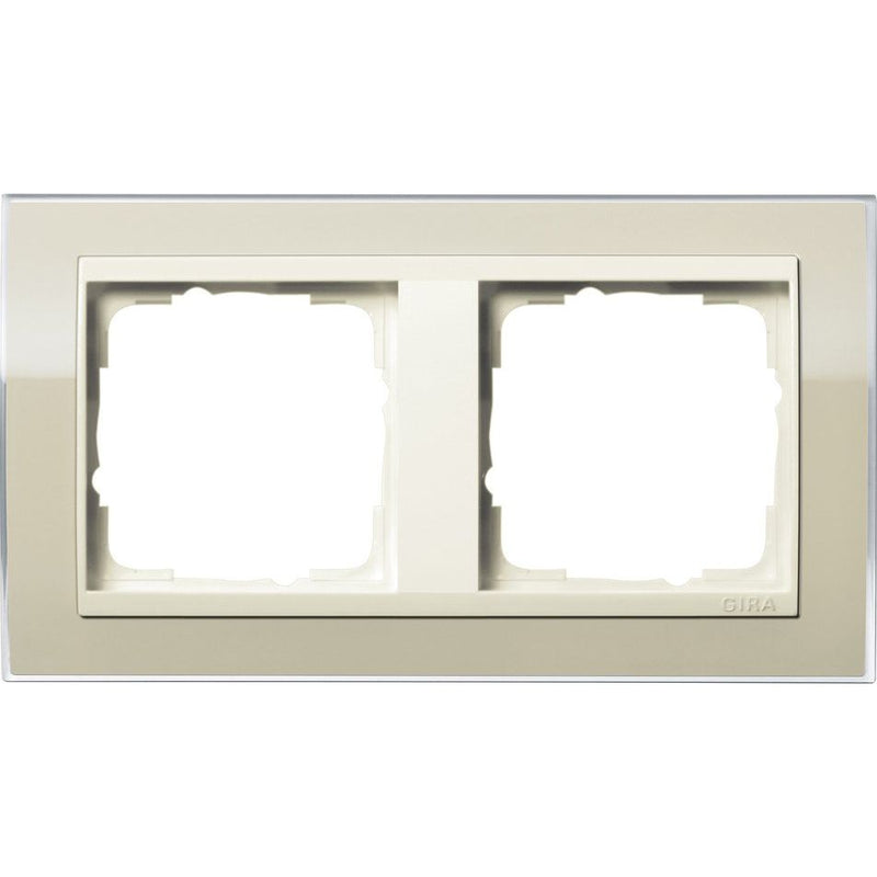 Gira - Abdeckrahmen 2fach 0212771 klar sand