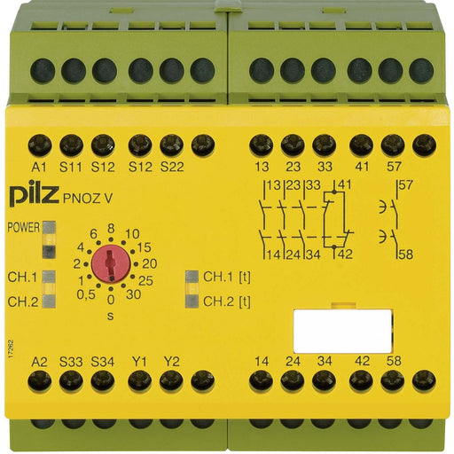 Pilz - Gerät zur Überwachung von sicherheitsgerichteten Stromkreisen Not-Aus-Schaltgerät PNOZ V 30s 24VDC 30s24DC 3n/o1n/c1n/o